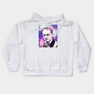 Charles Baudelaire Portrait | Charles Baudelaire Artwork 8 Kids Hoodie